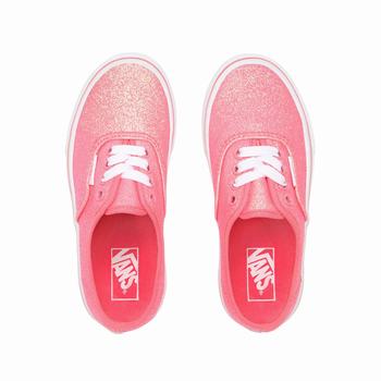 Detske Tenisky Vans Neon Glitter Authentic (8-14+ years) Ruzove/Biele VA43QWVGP